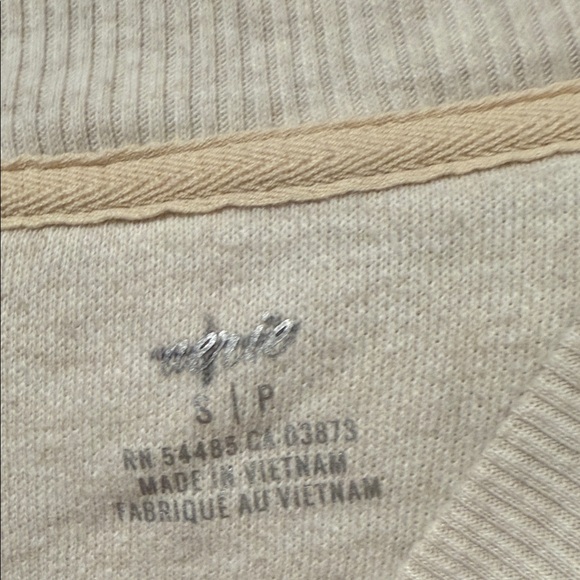 🌿Aerie Camo Oversized Crewneck Sweatshirt |‎ Green Cream Grey | Size Small - Picture 4 of 7